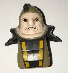 Minifigure, Head, Modified SW Unkar Plutt Pattern