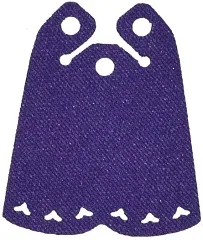 Mini Doll, Cape Cloth, Friends, 2 Bottom Curves, Long with 3 Small Top Holes and Heart Shaped Holes