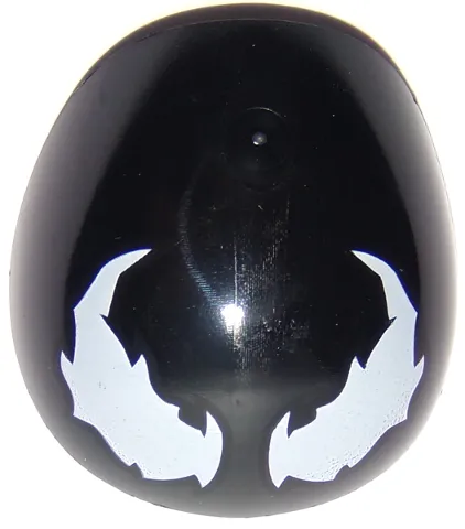 Large Figure Armor, Round, Smooth with White Venom Eyes Pattern
