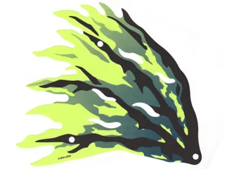 Cloth Wing Dragon Left with Black and Dark Blue Streaks Pattern