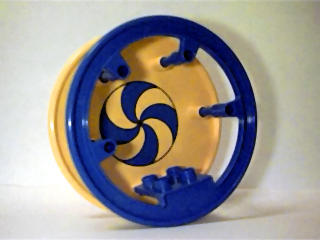 Duplo Circus Wheel with Blue Swirl Pattern