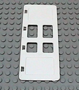 Duplo Door / Window Pane 1 x 3 x 5 with Four Panes