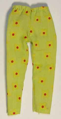 Scala, Clothes Female Pants with Yellow Flowers Pattern