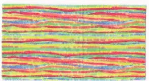 Scala Cloth Blanket 22 x 12 with Multicolored Stripes Pattern