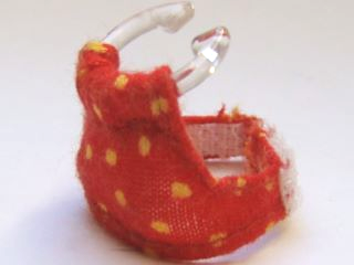 Scala, Clothes Female Halter Top with Tran-Clear Clip and Yellow Dots Pattern