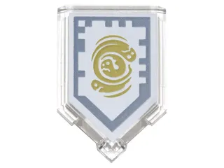 Tile, Modified 2 x 3 Pentagonal with Nexo Power Shield Pattern - Spirit Vortex