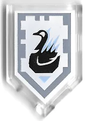 Tile, Modified 2 x 3 Pentagonal with Nexo Power Shield Pattern - Goose Bumps