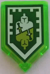 Tile, Modified 2 x 3 Pentagonal with Nexo Power Shield Pattern - Sidekick