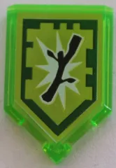 Tile, Modified 2 x 3 Pentagonal with Nexo Power Shield Pattern - Boom Stick