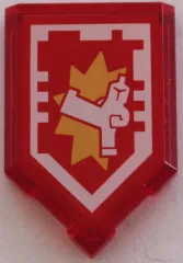 Tile, Modified 2 x 3 Pentagonal with Nexo Power Shield Pattern - Hyper Kick