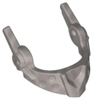 Minifigure, Visor Pointed with Round Dimples and Spikes