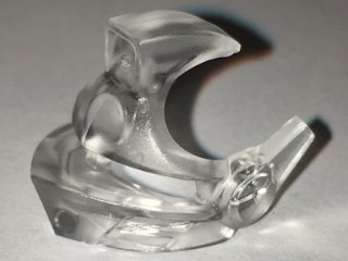 Minifigure, Visor Pointed with Eye Slits and Spikes