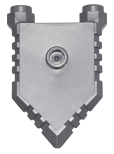 Minifigure, Shield Pentagonal with Grooved Edges