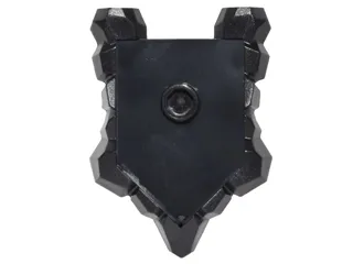 Minifigure, Shield Pentagonal with Rock Edges