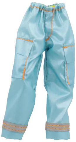 Scala, Clothes Female Pants with Orange Stitching and Reflective Trim
