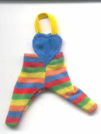 Scala, Clothes Baby Overalls with Multicolored Stripes and Yellow Strap