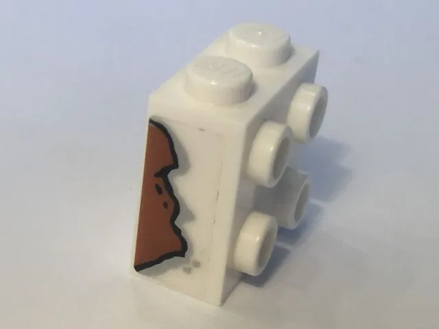 Brick, Modified 1 x 2 x 1 2/3 with Studs on Side with Rust Pattern Model Right Side (Sticker) - Set 10274