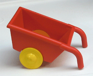 Duplo Wheelbarrow with Thin Yellow Wheels