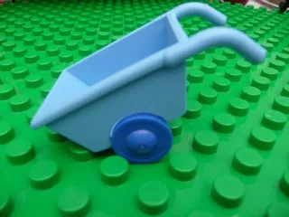 Duplo Wheelbarrow with Thin Blue Wheels