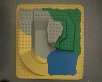 Duplo, Baseplate Raised 24 x 24 Four Level with Lake (Zoo Sets)