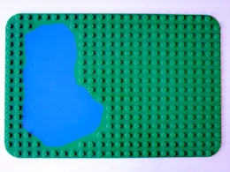 Duplo, Baseplate 16 x 24 with Pond Pattern