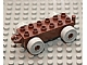 Duplo Car Base 2 x 6 with Open Hitch End and Light Gray Wheels