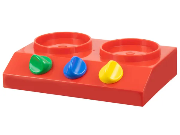 Duplo, Doll Furniture Stove Top with Green, Blue and Yellow Working Knobs