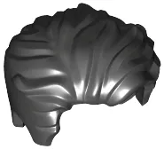 Minifigure, Hair Swept Left Tousled with Slight Widow's Peak and Short Sideburns