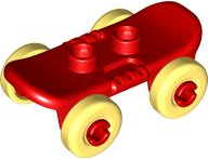 Duplo Skateboard with Bright Light Yellow Wheels