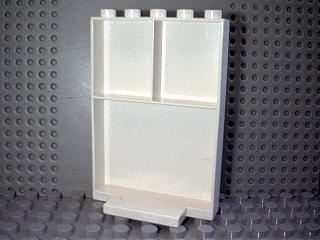 Duplo Wall 2 x 5 x 7 with 2 Upper Shelves and 5 Studs On Top