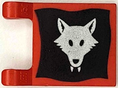 Flag 2 x 2 Square with Wolfpack Pattern