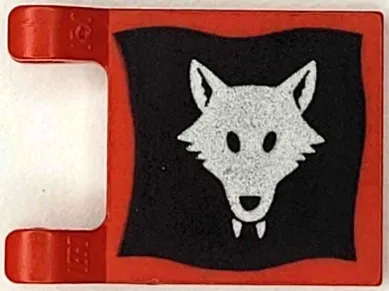 Flag 2 x 2 Square with Wolfpack Pattern