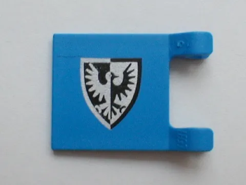 Flag 2 x 2 Square with Black Falcon Shield Bottom Pointed Pattern (Reissue)