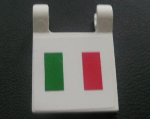 Flag 2 x 2 Square with Italian Flag Pattern (Sticker) - Set 8672