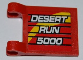Flag 2 x 2 Square with 'DESERT RUN 5000' Pattern on Both Sides (Stickers) - Set 8126