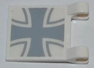 Flag 2 x 2 Square with Iron Cross Pattern (Sticker) - Set 7198