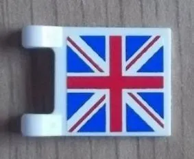 Flag 2 x 2 Square with United Kingdom Flag (Union Jack) Pattern on Both Sides (Stickers) - Set 8639