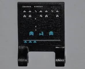 Flag 2 x 2 Square with Video Game on Screen Pattern (Sticker) - Set 6868