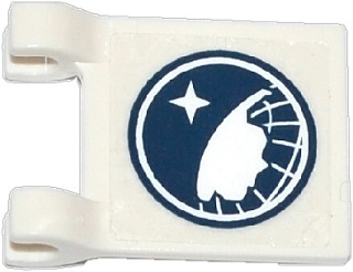 Flag 2 x 2 Square with Arctic Explorer Logo Pattern on Both Sides (Stickers) - Set 60036