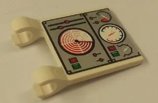 Flag 2 x 2 Square with Gauges, Switches, Sliders and Lights Pattern (Sticker) - Set 7944