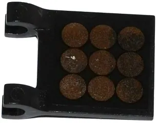 Flag 2 x 2 Square with 9 Silver Circles Pattern (Sticker) - Set 41117