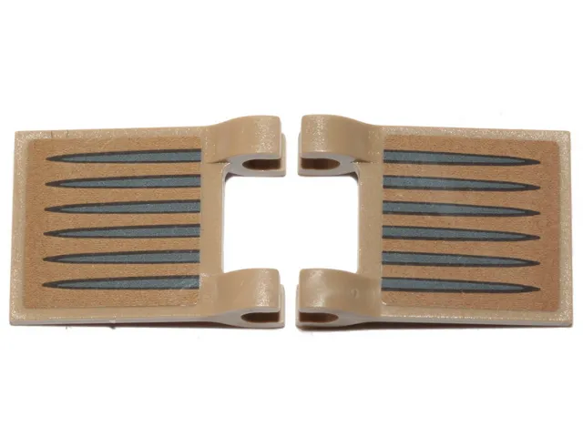 Flag 2 x 2 Square with 6 Dark Bluish Gray Spikes Pattern on Both Sides (Stickers) - Set 75250