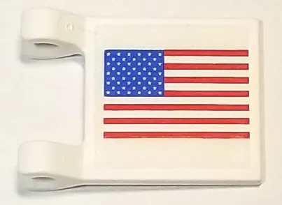 Flag 2 x 2 Square with United States Flag Pattern on Both Sides (Stickers) - Set 10029