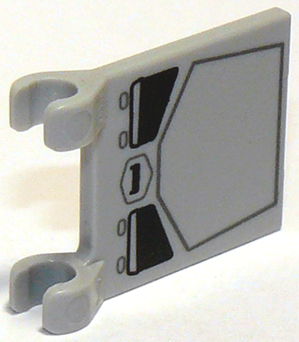 Flag 2 x 2 Square with Black and Dark Bluish Gray SW MINI AT-ST Pattern