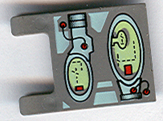 Flag 2 x 2 Square with Green Ovals Pattern