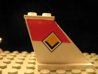 Tail 4 x 1 x 3 with Viking Line Logo Pattern on Right Side (Sticker) - Set 1924