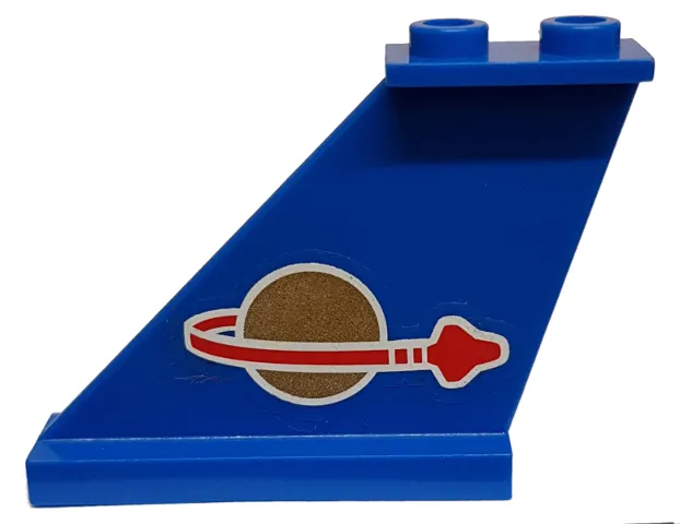 Tail 4 x 1 x 3 with Classic Space Logo Pattern on Left Side (Sticker) - Set 70816