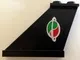 Tail 4 x 1 x 3 with Octan-Space Logo Pattern on Left (Model Right Side) (Sticker) - Set 70816