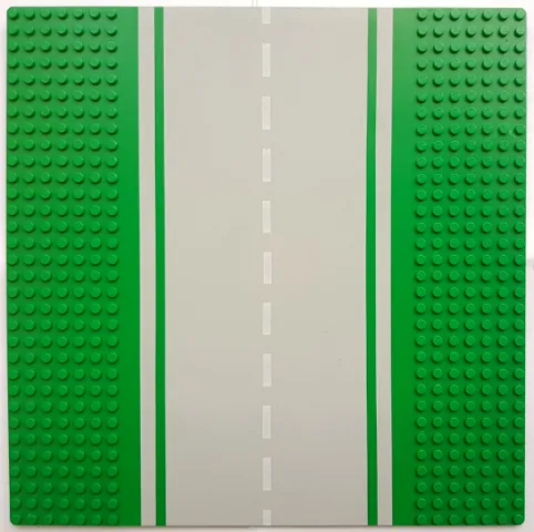 Baseplate, Road 32 x 32 7-Stud Straight with Road without White Sidelines Pattern