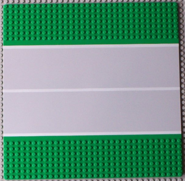 Baseplate, Road 32 x 32 7-Stud Straight with Plain Runway Narrow Pattern